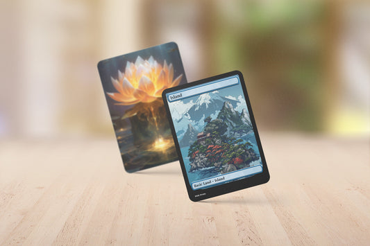 Island Basic Land Set Van Gogh and Japanese Themed High Quality Custom Art Cards for MTG