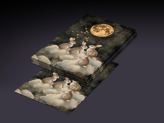 Midnight Cloud Bunnies - 100 MTG Sleeves