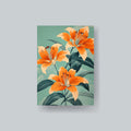 Orange Lily MTG Sleeves: Durable Art Card Sleeves (100+)