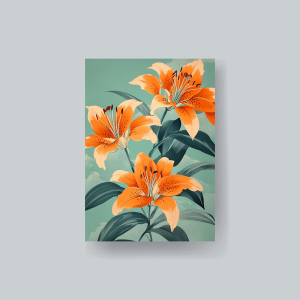 Orange Lily MTG Sleeves: Durable Art Card Sleeves (100+)