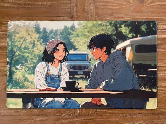 Anime Girl and Boy Playmat High Quality and Detailed Art Playmat for MTG // Mousepad // Computer Mat