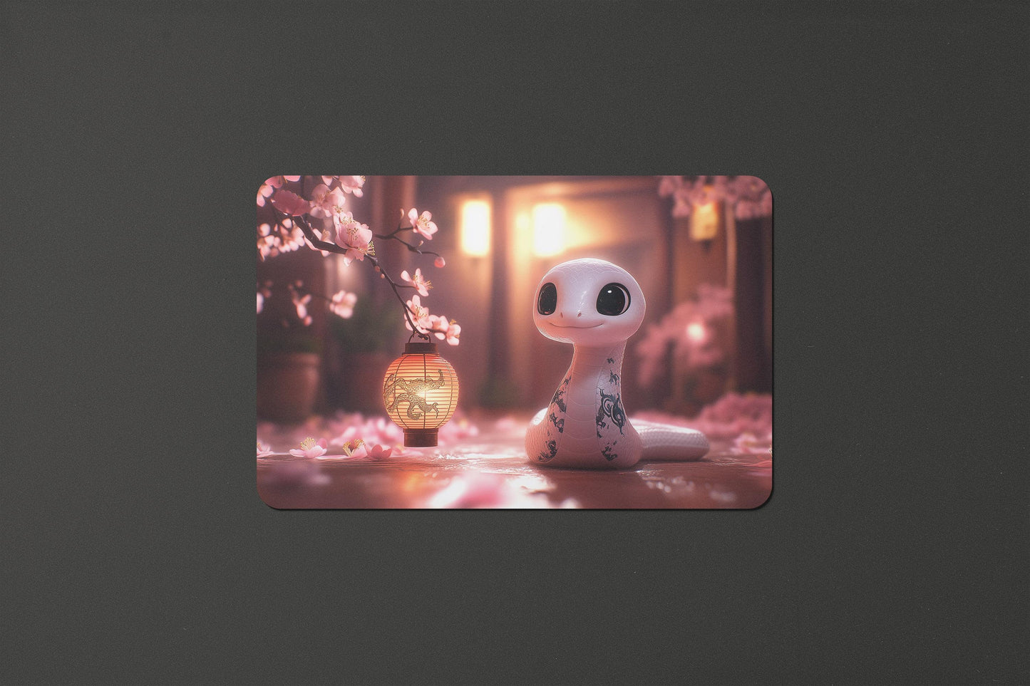 Japanese Snake Playmat High Quality and Detailed Art Playmat for MTG // Mousepad // Computer Mat