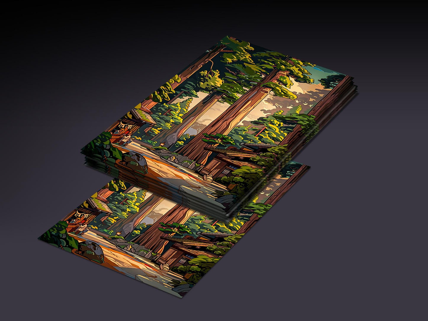 Japanese Forest Market - 100 MTG Sleeves