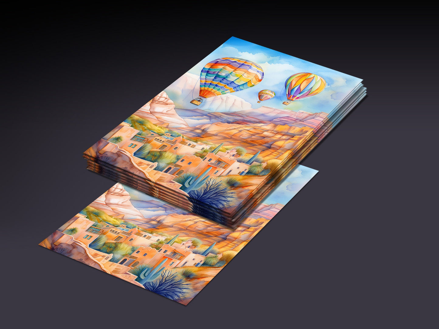 MTG Sleeves Hot Air Balloons Beautiful 100+ High Quality and Durable Art Sleeves