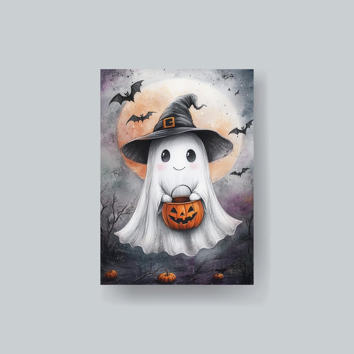 MTG Sleeves Cute Ghost Beautiful 100+ High Quality and Durable Art Sleeves