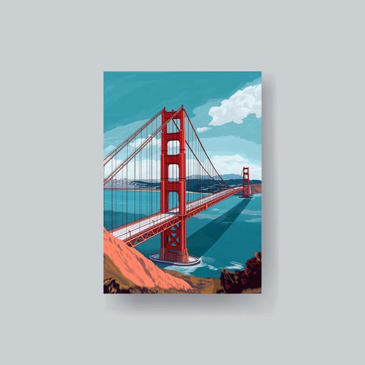 MTG Sleeves Golden Gate Bridge Beautiful 100+ High Quality and Durable Art Sleeves