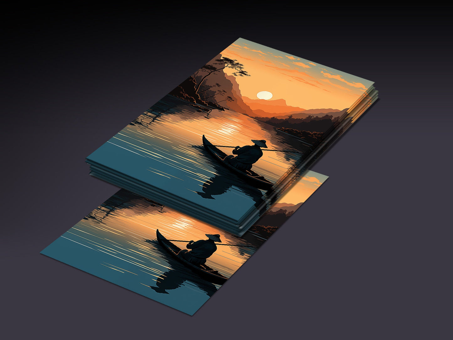 MTG Sleeves Fisherman Beautiful 100+ High Quality and Detailed Art Sleeves