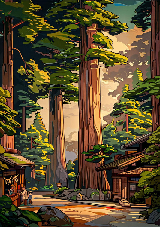 Japanese Forest Market - 100 MTG Sleeves