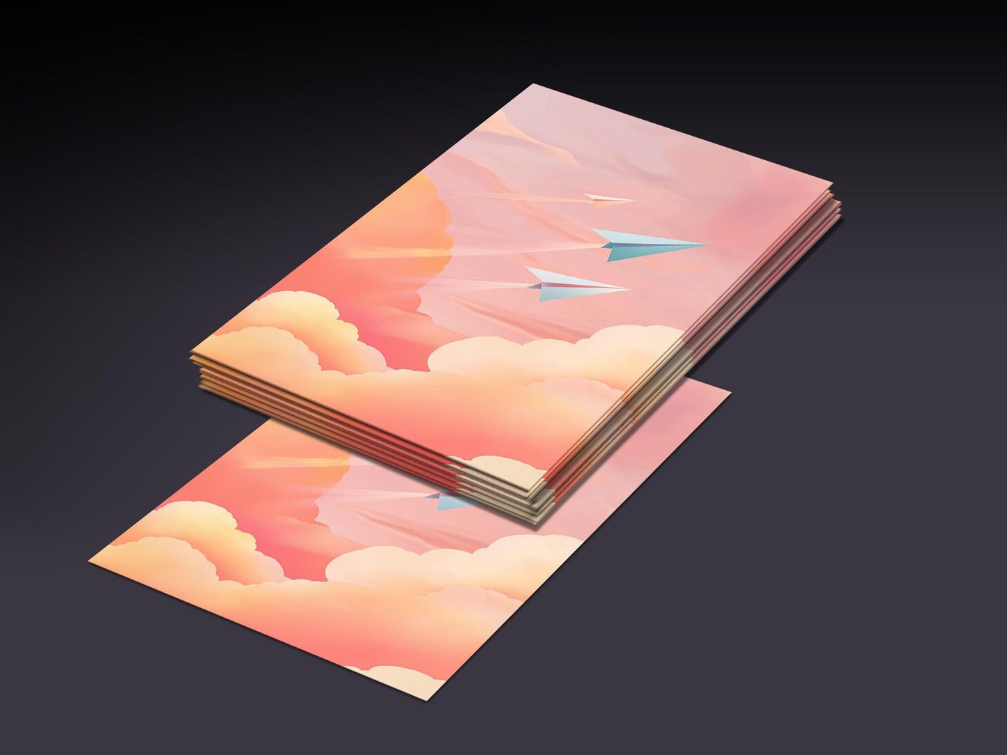 MTG Sleeves Paper Airplanes Beautiful 100+ High Quality and Durable Art Sleeves