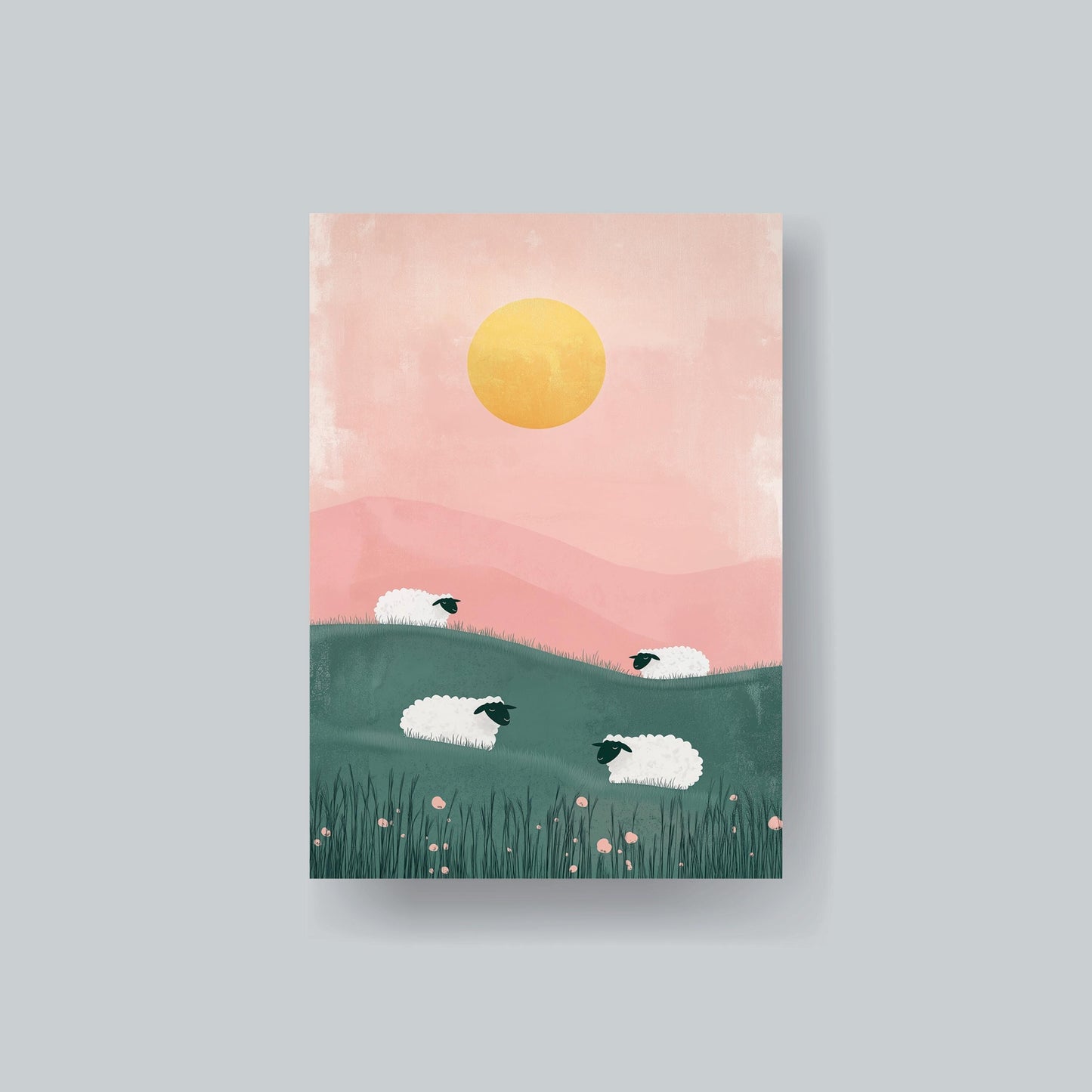 MTG Sleeves Sheep in Pasture Beautiful 100+ High Quality and Durable Art Sleeves