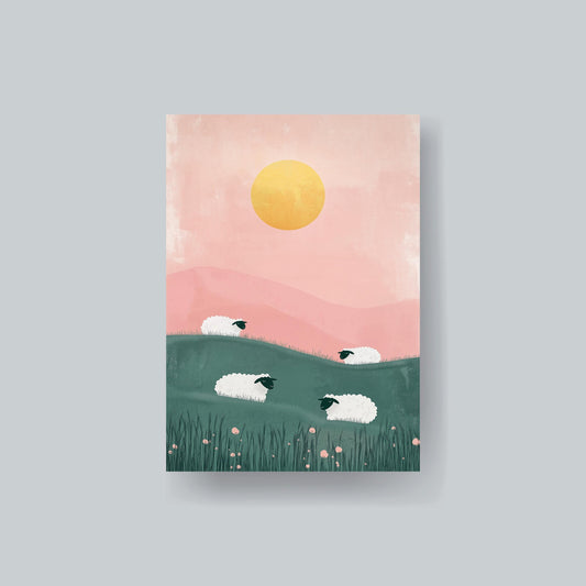 MTG Sleeves Sheep in Pasture Beautiful 100+ High Quality and Durable Art Sleeves