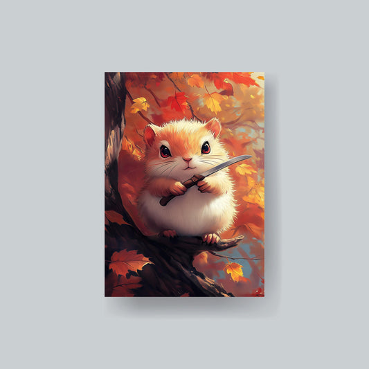 MTG Sleeves Squirrel with Knife Beautiful 100+ High Quality and Durable Art Sleeves