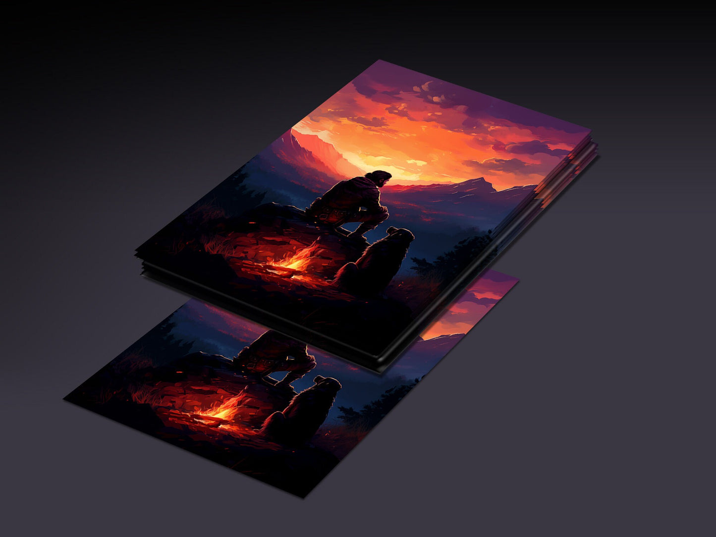 MTG Sleeves Knight and Dog 100+ High Quality Sleeves MISPRINT