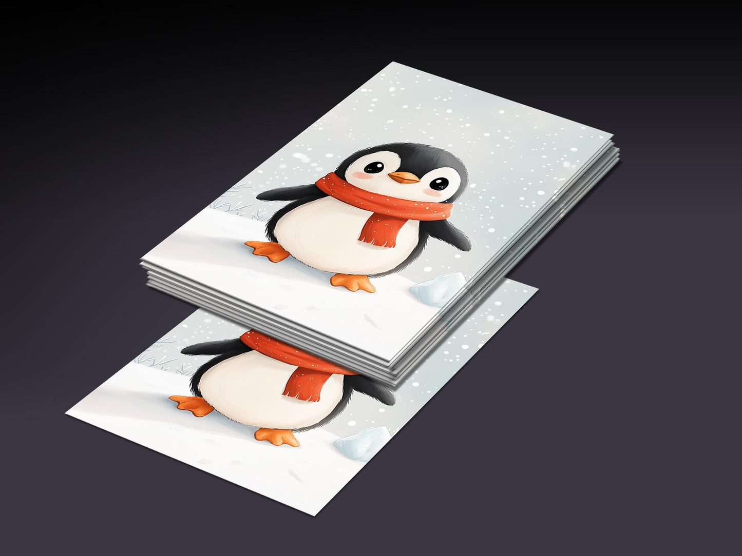 MTG Sleeves Cute Penguin Beautiful 100+ High Quality and Durable Art Sleeves