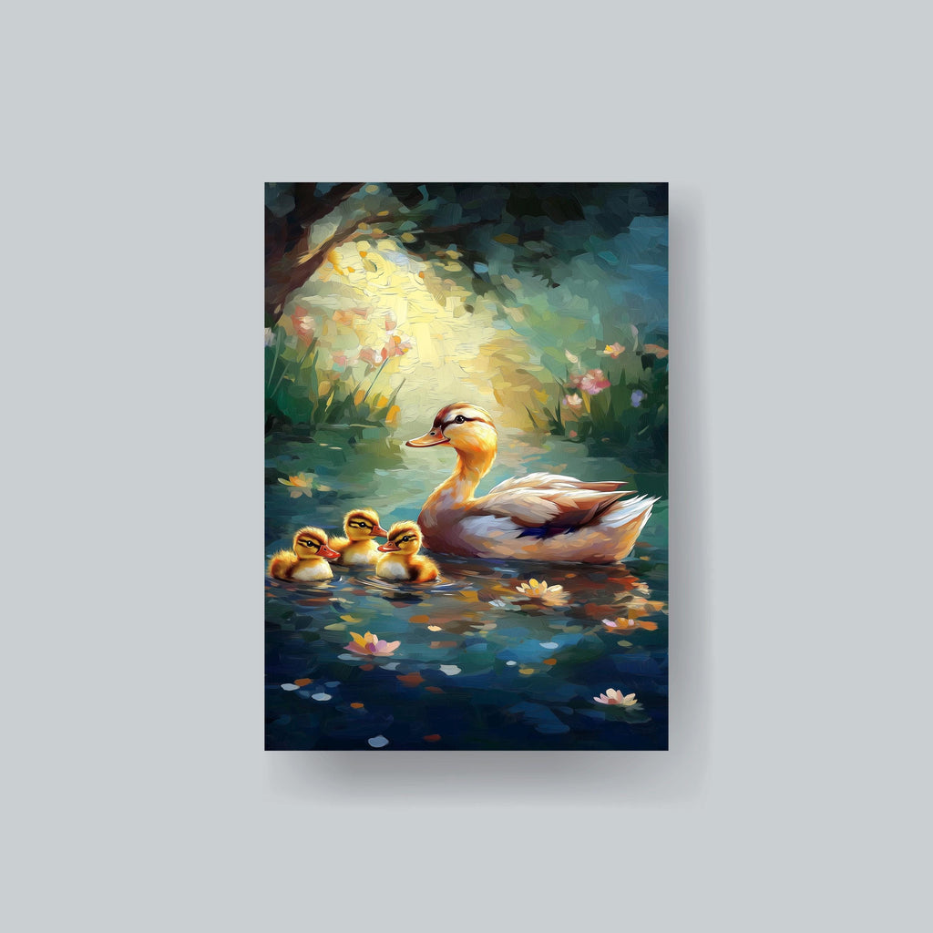 Baby Duck Family MTG Sleeves, Durable Art Card Sleeves (100+)