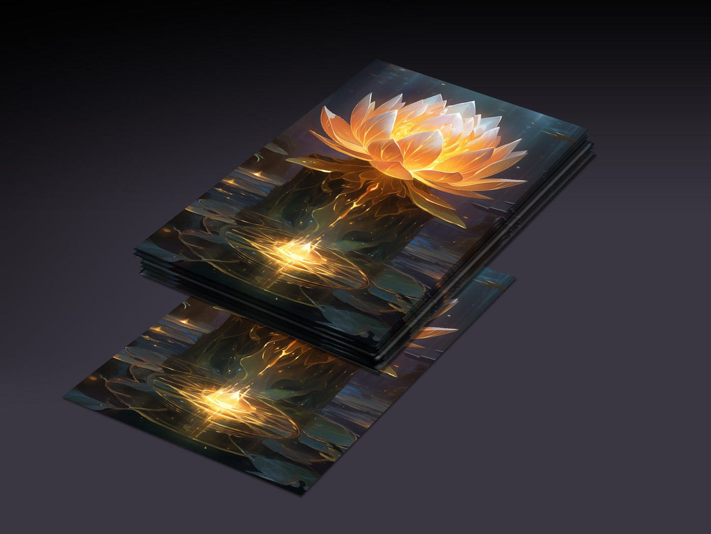 MTG Sleeves Gilded Lotus Beautiful 100+ High Quality and Detailed Art Sleeves